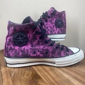 Converse Chuck Taylor 70 Fuschia Womens Purple Camo Size 9 High Top Shoes